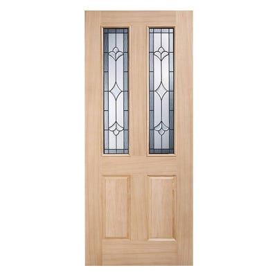 LPD Oak Salisbury 2L Glazed Warmer Door 2032 x 813 x 44mm