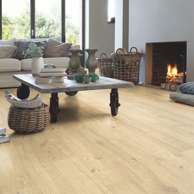 Quick Step Impressive IM1853 Sandblasted Oak Natural Laminate Flooring