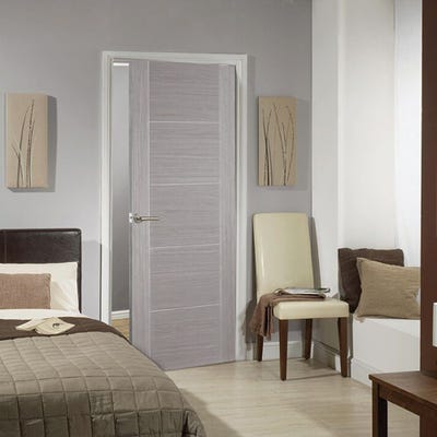 LPD Internal Light Grey Vancouver Prefinished 5 Panel Door 1981 x 762 x 35mm