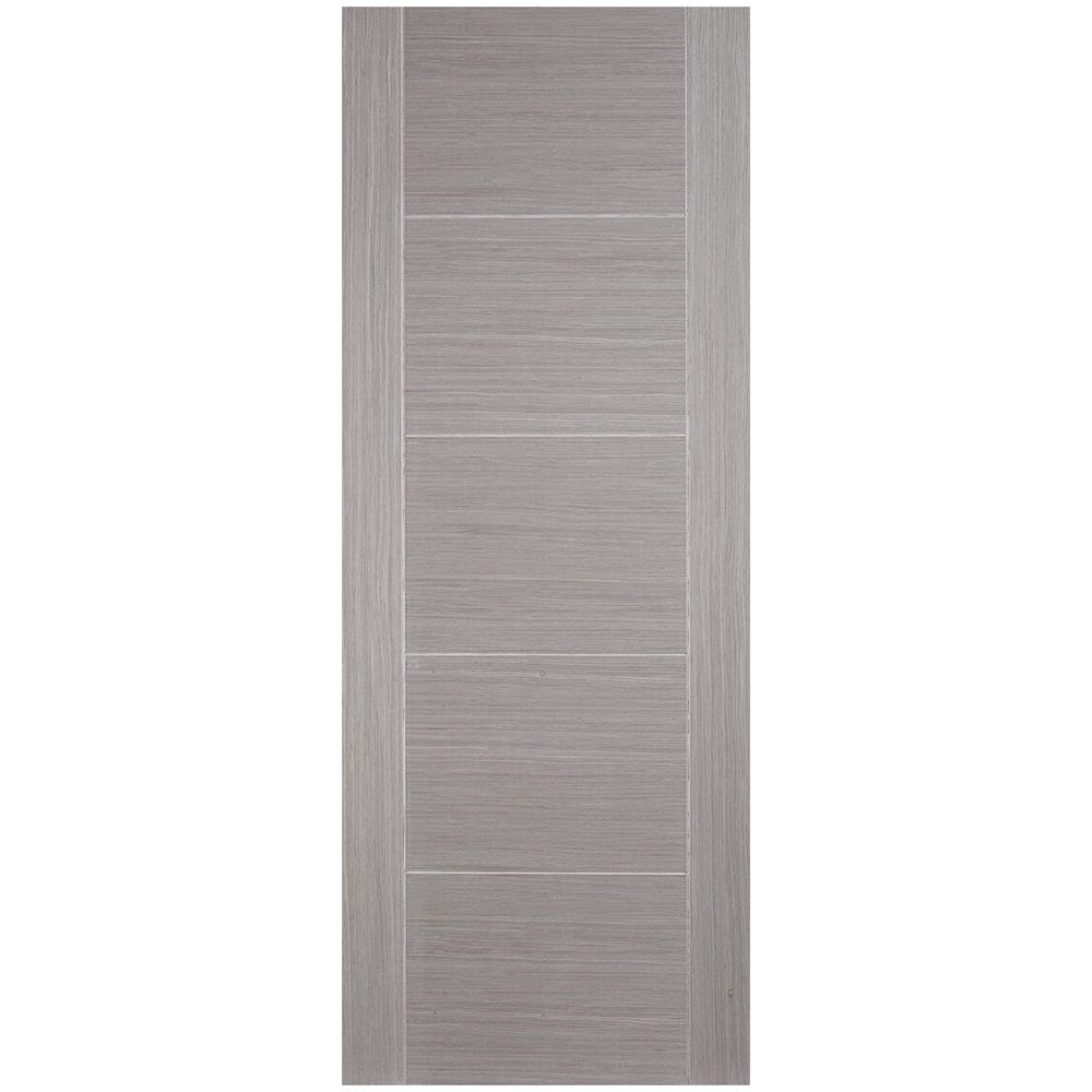 LPD Internal Light Grey Vancouver 5 Panel Prefinished FD30 Fire Door 1981 x 686 x 44mm