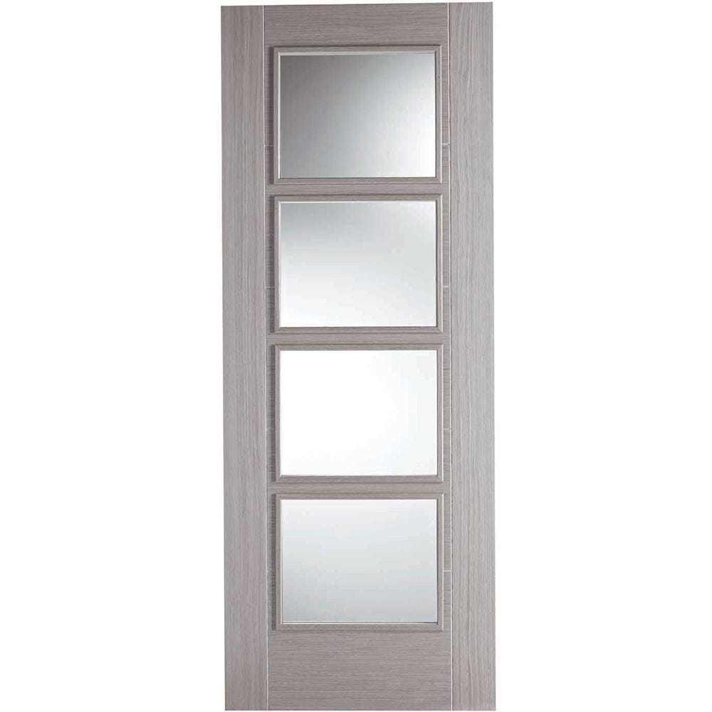 LPD Internal Light Grey Vancouver 4L Clear Glazed Door
