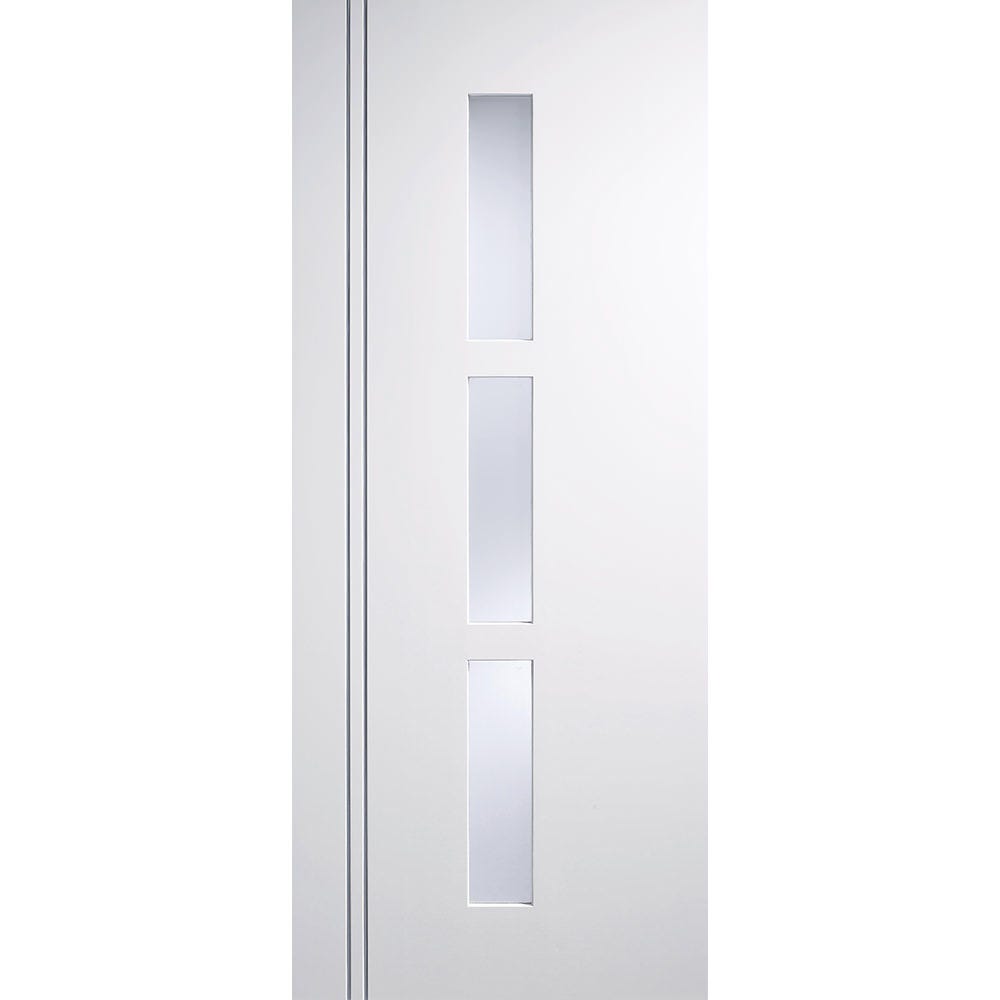 LPD Internal White Sierra Blanco Prefinished 3L Obscure Glazed Door