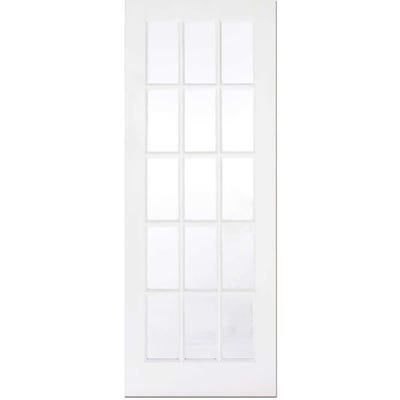 LPD Internal White Primed SA77 15L Clear Glazed Door