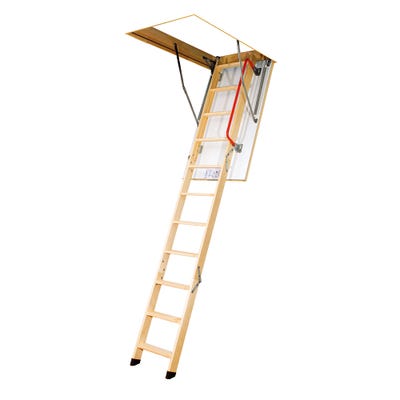 Fakro LWK Komfort 3 Section Loft Ladder 55cm X 111cm Opening