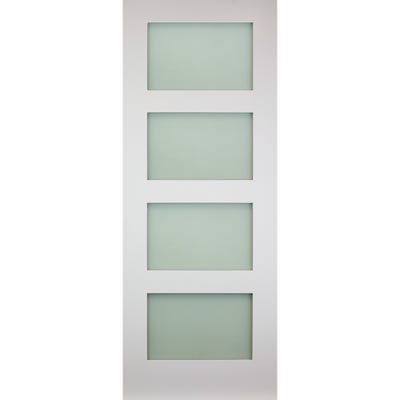 Deanta Internal White Primed Coventry 4L Frosted Glazed Door 1981 x 686 x 35mm