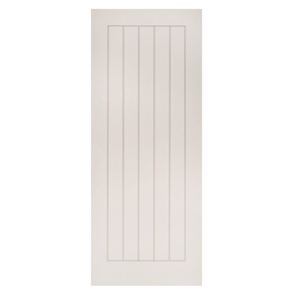 Deanta Internal White Primed Ely 5 Panel Door