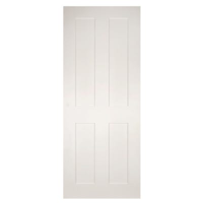 Deanta Internal White Primed Eton Shaker 4 Panel Door