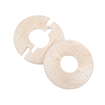 Solid Oak Radiator Pipe Cover 15mm Smoked & White Oiled Pack of 2