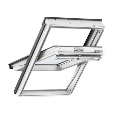 VELUX GGU 0062 Triple Glazed Noise Reduction White Centre Pivot Roof Window