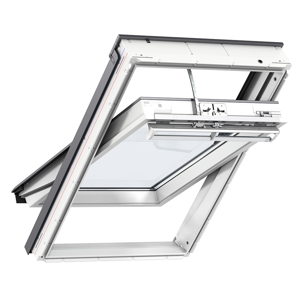 VELUX GGU 006621U Integra Electric Triple Glazed White Roof Window