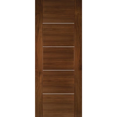 Deanta Internal Walnut Valencia 5 Panel Prefinished FD30 Fire Door