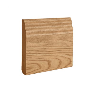 Deanta Internal Oak Veneer Traditional Skirting 3.6m x 145mm x 16mm Pack of 4