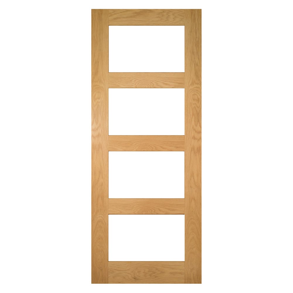 Deanta Oak Coventry 4L Clear Glazed Door 1981 x 762 x 35mm