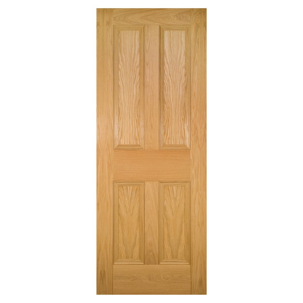 Deanta Oak Kingston 4 Panel FD30 Fire Door 2040 x 726 x 44mm