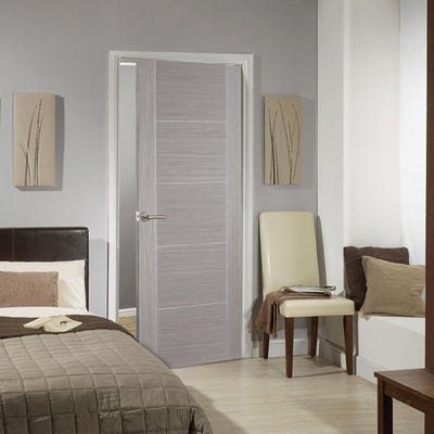LPD Light Grey Vancouver 5 Panel Door 2040 x 626 x 40mm