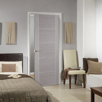 LPD Light Grey Vancouver 5 Panel Door 2040 x 826 x 40mm