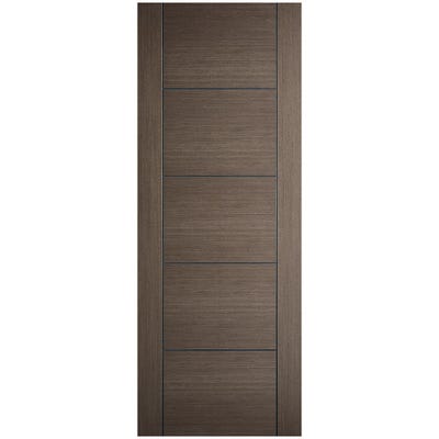 LPD Internal Chocolate Grey Vancouver 5 Panel Prefinished FD30 Fire Door