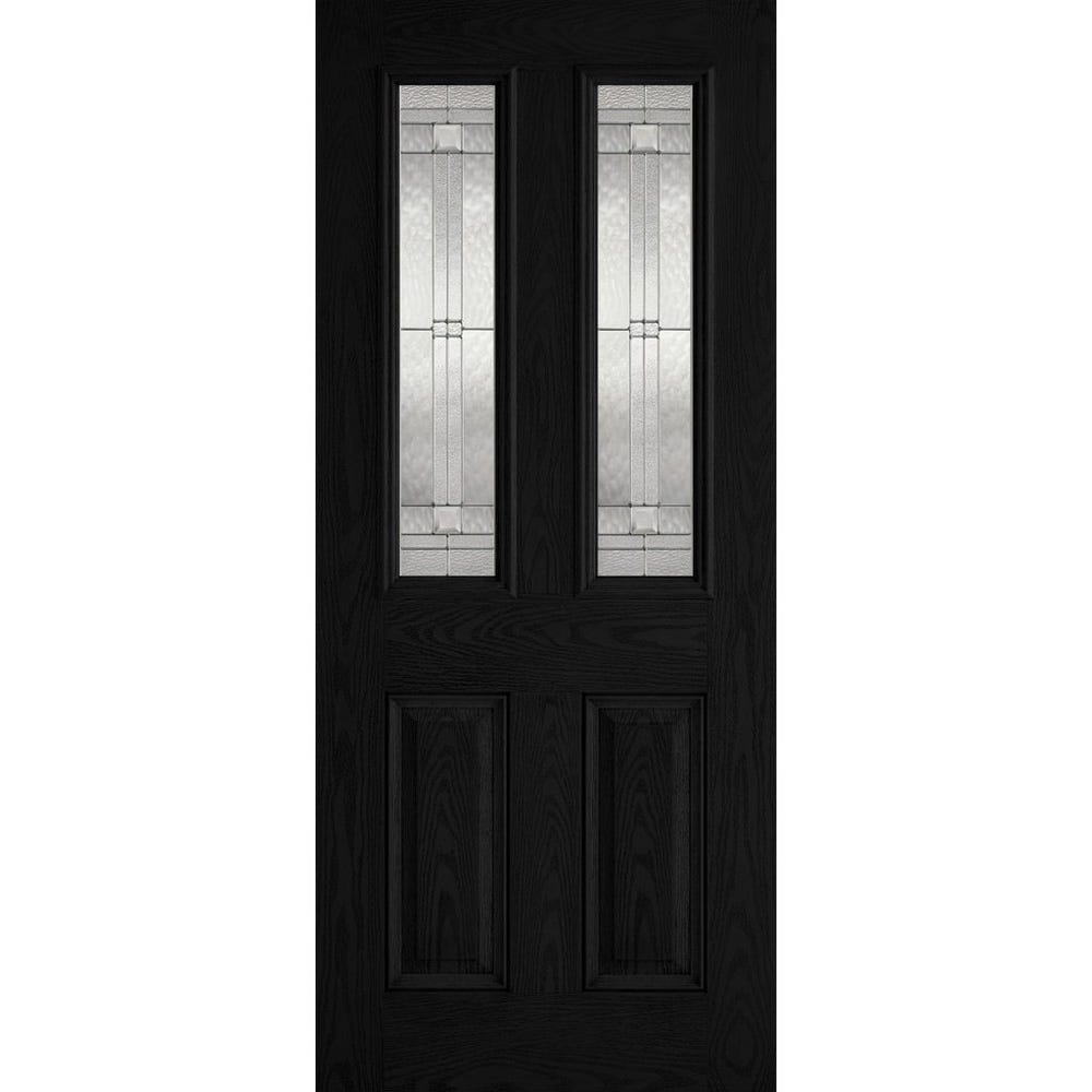 LPD Composite/GRP Malton 2L Black Glazed Door 1981 x 838 x 44mm