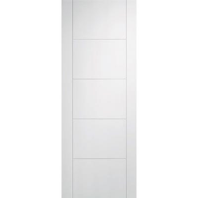 LPD White Primed Vancouver 5 Panel FD30 Fire Door 1981 x 838 x 44mm