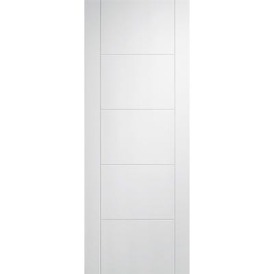 LPD White Primed Vancouver 5 Panel FD30 Fire Door 2040 x 826 x 44mm