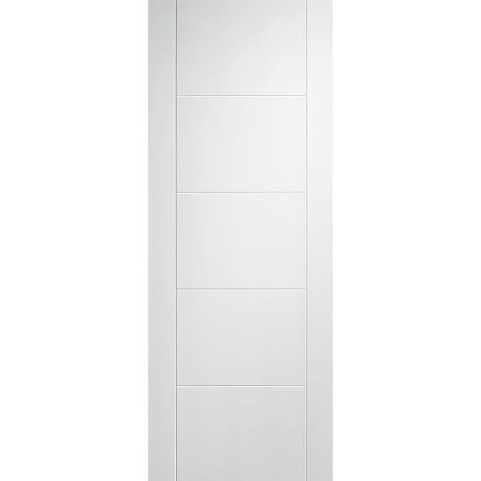LPD Internal White Primed Vancouver 5 Panel FD30 Fire Door 2040 x 826 x 44mm LPD Internal White Primed Vancouver 5 Panel FD30 Fire Door 2040 x 826 x 44mm