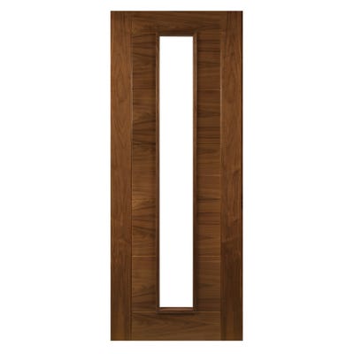 Deanta Walnut Seville 1L Clear Glazed Door 1981 x 610 x 35mm