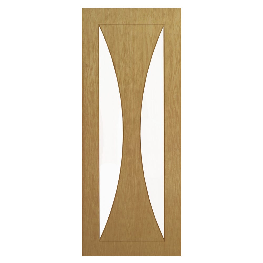 Deanta Oak Sorrento 2L Clear Glazed Door 1981 x 610 x 35mm