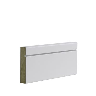 Deanta White Primed Shaker Architrave 80 x 16 x 2100mm Door Set