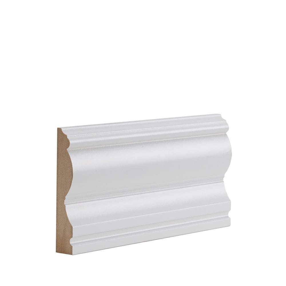 Deanta White Primed Victoriana Architrave 100 x 18 x 2100mm Door Set