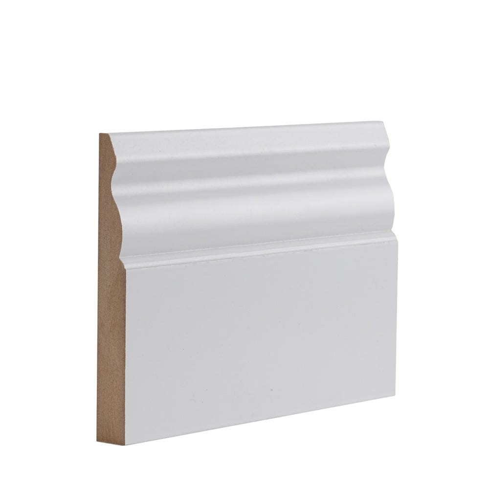 Deanta White Primed Ulysses Skirting Board 3.6m x 145mm x 1Pack of 4