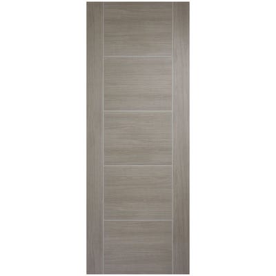 LPD Internal Light Grey Laminate Vancouver 5 Panel Prefinished Door