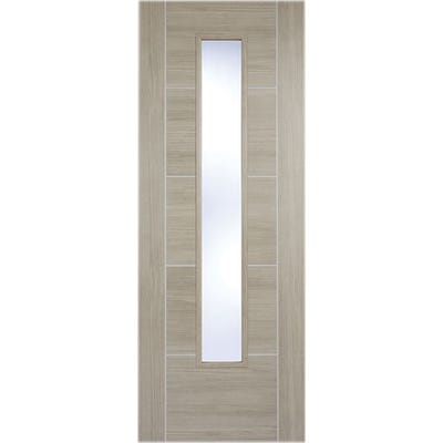 LPD Internal Light Grey Laminate Vancouver Prefinished 4L Clear Glazed Door 1981 x 686 x 35mm