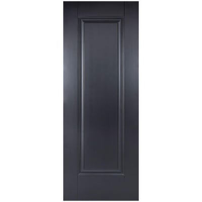 LPD Internal Black Eindhoven 1 Panel FD30 Fire Door