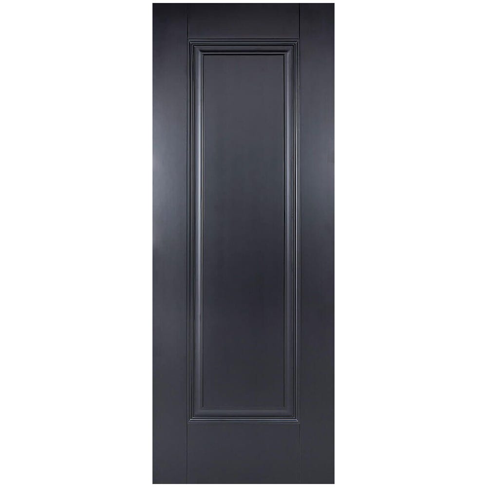 LPD Black Eindhoven 1 Panel FD30 Fire Door 1981 x 838 x 44mm