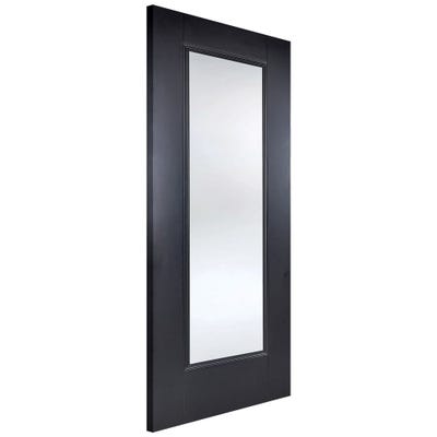 LPD Internal Black Eindhoven 1L Clear Glazed Door