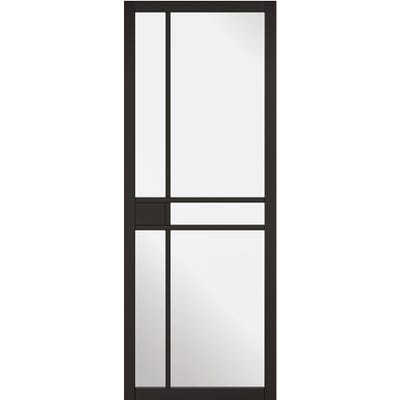 LPD Internal Black Greenwich 5L Clear Glazed Door