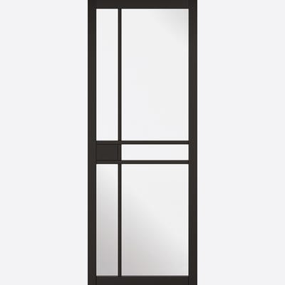 LPD Black Greenwich 5L Clear Glazed Door 1981 x 838 x 35mm