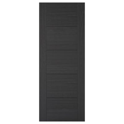 LPD Internal Charcoal Black Vancouver Pre-Finished 5 Panel FD30 Fire Door