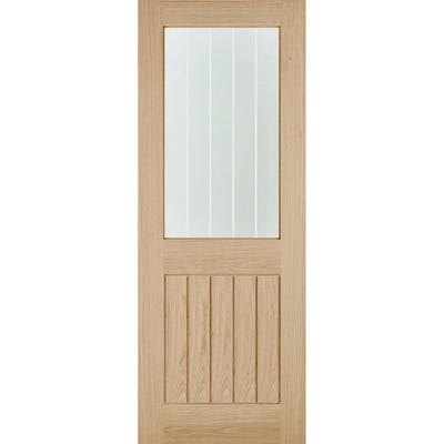 LPD Oak Belize 1L Frosted Glazed Door 1981 x 686 x 35mm