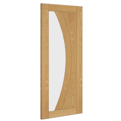 Deanta Oak Ravello 1L Clear Glazed Door 1981 x 686 x 35mm