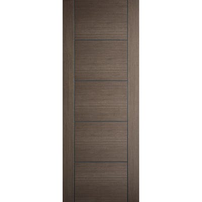 LPD Internal Chocolate Grey Vancouver 5 Panel Prefinished Door 1981 x 838 x 35mm