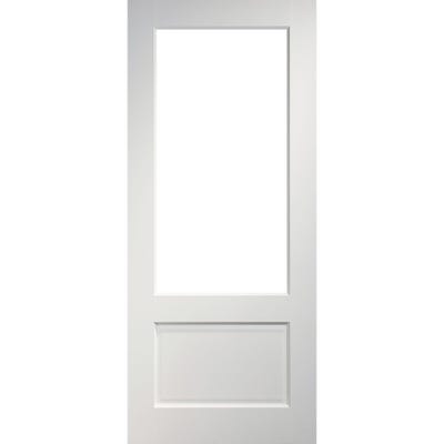 Deanta Internal White Primed Madison 1L Clear Glazed Door