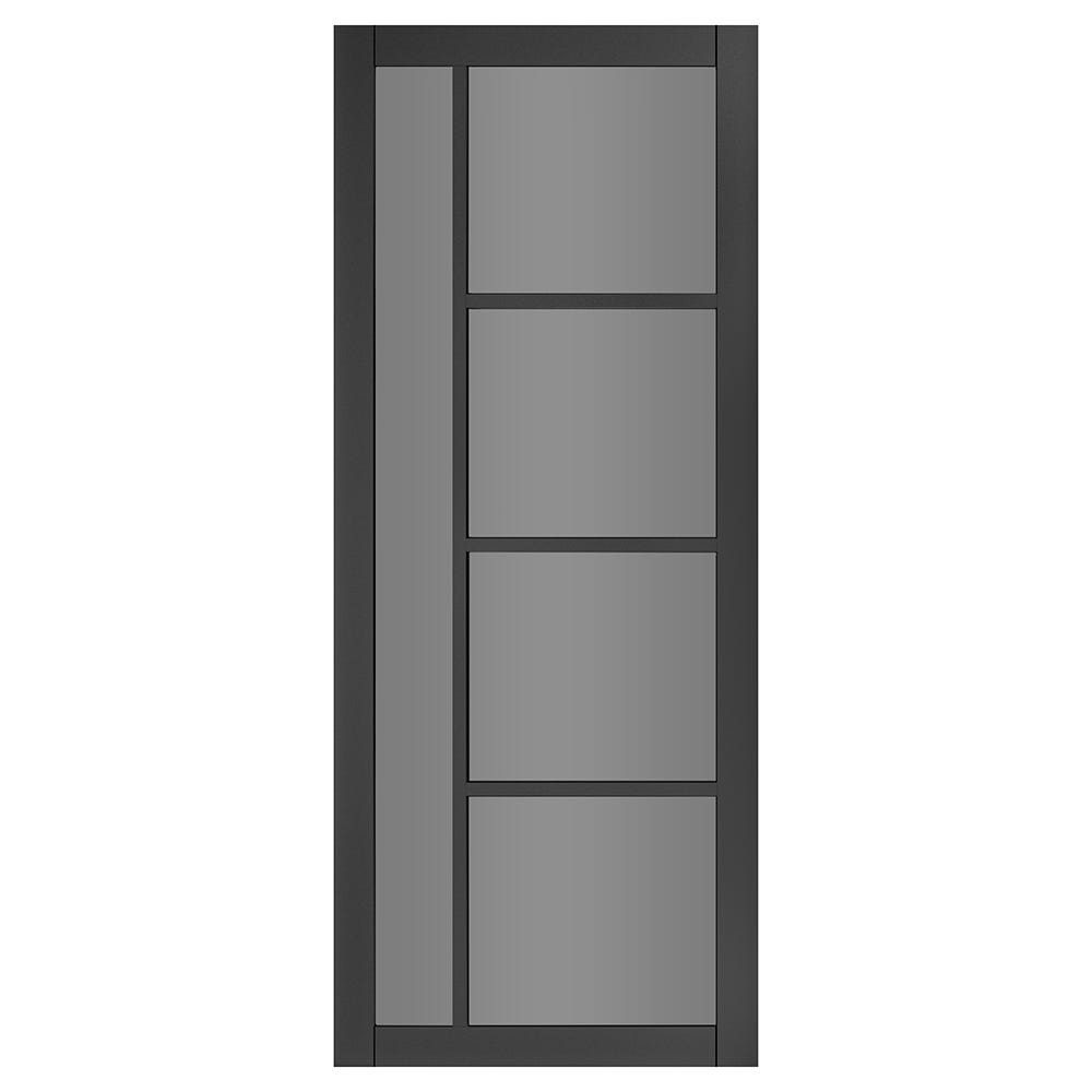 Deanta Internal Brixton Black Tinted Glazed Door