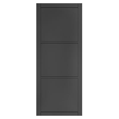 Deanta Camden 3 Panel Black Internal Door 2040 x 826 x 40mm