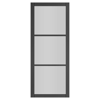 Deanta Camden Black Glazed Door 2040 x 826 x 40mm