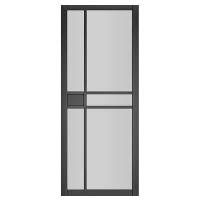 Deanta Internal Dalston Black Prefinished Glazed Door 1981 x 838 x 35mm