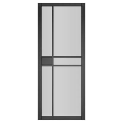 Deanta Internal Dalston Black Prefinished Glazed Door 2040 x 726 x 40mm