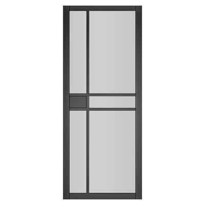 Deanta Dalston Black Glazed Door 2040 x 826 x 40mm