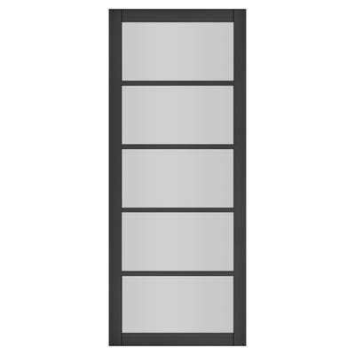 Deanta Shoreditch Black Glazed Door 1981 x 610 x 35mm