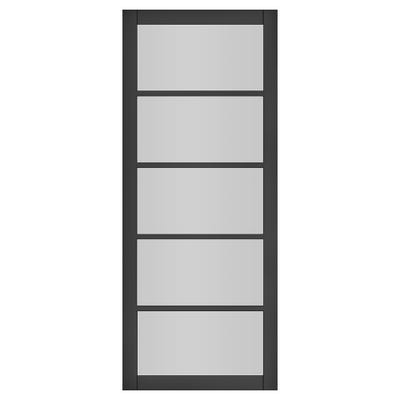 Deanta Shoreditch Black Glazed Door 1981 x 762 x 35mm